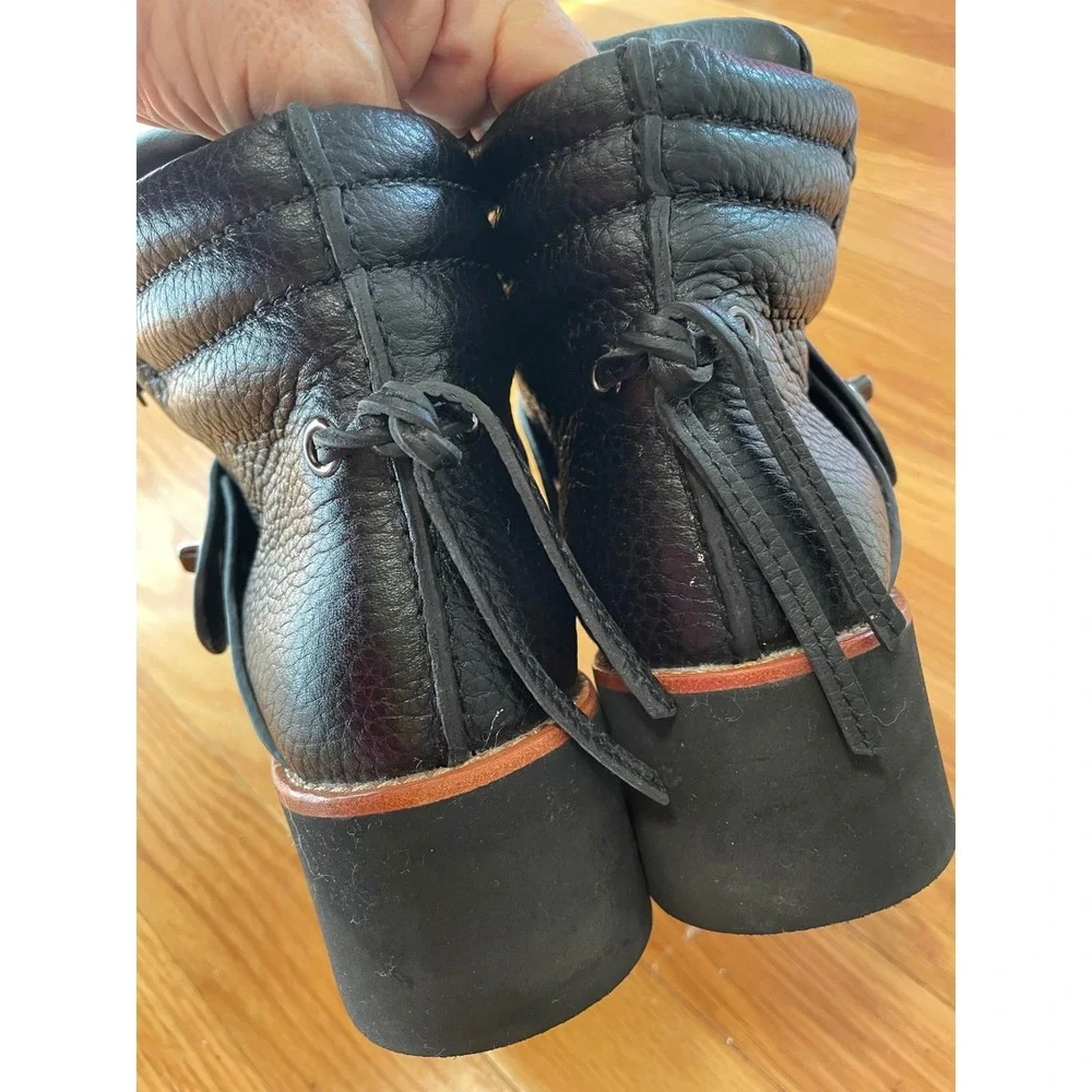 Coach Urban Hiker Boots Size 6‎ Black Leather Platform Lace Up Ankle Streetwear